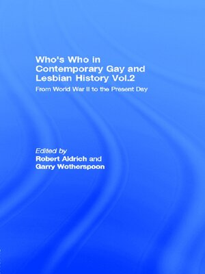 cover image of Who's Who in Contemporary Gay and Lesbian History Volume2